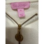 Lilly Pulitzer Women's Josephine Full Zip Hoodie Jacket Cream Size M Cotton Photo 5