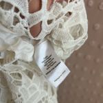 ASTR  The Label Lace A-Line Midi Dress B Neck Sleeveless Sz M White Photo 5