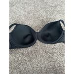 Cacique  lightly lined balconette underwire black mesh bra size 46DD Photo 4