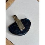 Abstract Multicolor Glass Pendant With Gold Photo 4