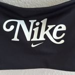Nike  Women's Black Bandeau Style Sports Bra Medium Photo 3
