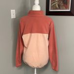 Columbia Two Toned Peach Salmon Pink pullover fleece womens size XL Outdoor Photo 2