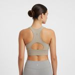 Free People FP Movement  Beige Tank Crop Top M/L Racerback Keyhole Athleisure Photo 1