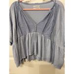 Urban Outfitters Jasmine Oversized Babydoll Blouse in Light Blue, M Photo 6