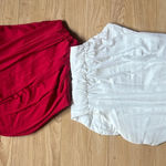 Set of 2 Corset Tops Red Size L Photo 0