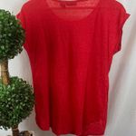 Tahari  100% Linen Short Sleeve Tee T Shirt Top M Photo 1