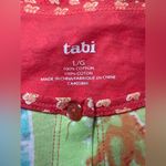 Tabi Womens Tropical Button Front Long Sleeve Shirt Large Vacation Beach Novelty Photo 7