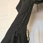 Maeve Anthropologie Black Square Neck Button Front Wide Leg Jumpsuit Size 4 Photo 6