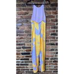 Anthropologie Hutch Lavender Purple Yellow Backless Wide Leg Jumpsuit Women's 0 Photo 5