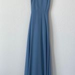 Lulus Lulu’s Mythical Kind of Love Slate Blue Maxi Dress Photo 1