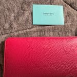 Tiffany & Co. NEW without box pink zip around wallet Photo 2