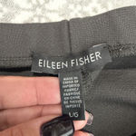 Eileen Fisher Slim Leg Ankle Pants Stretch Knit Casual Dark Gray Large Pull On Photo 2