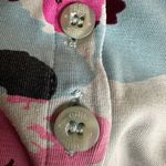 Oilily Floral Long Sleeve Tee Top UPF Athletic Outdoor Blue Vacation Stretch XS Photo 4