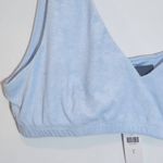 Sunday in Brooklyn  Anthropologie Terry Cloth Light Blue Bra NWT Size Large Photo 2