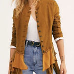 Free People  BLAZER "MILITARY RUFFLES Photo 0