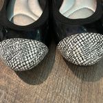 Kelly & Katie  Weslyne Black‎ with Black &White Toe/Heel Ballet Flat Shoes 9 Photo 1