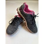 Skechers  Skech-Air Black/Hot Pink Athletic Shoes Women's 9.5 Lace Up‎ Photo 3