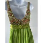 Saks 5th Avenue Vtg 60s Saks Fifth Avenue Lime Green Sequin MOD RETRO MAD MEN Dress Sz: S Photo 1