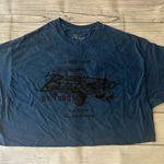 Ford Bronco Cut Off Crop Top | XL Blue Photo 0
