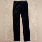 Pilcro  Anthropologie Serif Black Velvet Pants Size 26 Photo 4
