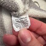 Alfred Dunner  taupe and white striped short sleeved roundneck sweater, size S Photo 2