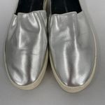 Rebecca Minkoff  Silver Leather Flats Size 7.5 Photo 5