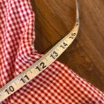 Rachel Zoe NWOT red gingham bow front midi dress size 8 Photo 10