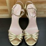 Kate Spade  NY “Florence” Gold Strappy Evening Dress Sandals High Heels Size 7.5 Photo 5