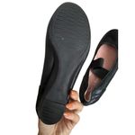 Taryn Rose  Black Leather Mary Jane Wedges Size 6.5 Photo 4