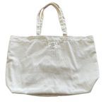 Sézane Sezane Cream Striped Tote Bag Photo 0