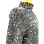 Joseph ‎ Navy Blue Heathered Wool Turtleneck Sweater Size Medium Photo 5