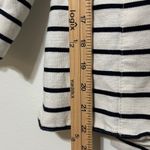 Smythe Stripe Linen Blend Blazer Size 12 Women’s Nautical Casual Black White Photo 10