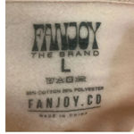 Fanjoy crop peach “all good everything” hoodie size large (Preowned) Photo 5