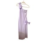 Meshki Hallie One Shoulder Bow Maxi Dress Lilac Purple X-Small Photo 1