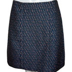 Loft Skirt Womens 6 Blue Pink Geometric A-Line Business Office Casual Versatile Photo 0