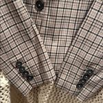 We The Free Plaid Blazer Cali Large Womens - Black and Gray Photo 9