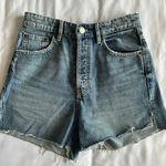 ZARA High Waisted Jean Shorts Photo 0