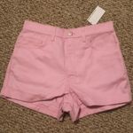 American Apparel NWT Pink Denim Shorts Photo 0