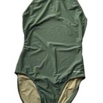 SPORTI Micro Back One Piece Swimsuit Olive Green Size XL 38 NWT Lycra Swimwear Photo 0