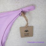 New! Set! Toast Swim crop surf bikini top High Waist, String Bikini Bottom, M Pink Size M Photo 11