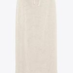 ZARA NWT STRIPE WAIST MIDI SKIRT Photo 0
