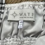 WAYF Black And White Gingham Fit & Flare Mini Dress Size XS Photo 6