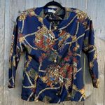 Via valent regency button down satin Medium Blue Photo 0