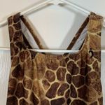 Illusions Brown Tan Animal Print Training Swimsuit Size 36/8 NWT #VEG Photo 3