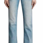 All Saints Light Blue Cropped Jeans Senere Denim Distressed Hem 26 Photo 0