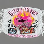 Women’s Bike Week Shirt Size XS Double Sided Graphic 2018 North Myrtle Beach White Photo 3