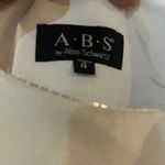 Vintage White Midi Dress Pink Floral Embroidery Sleeveless Summer Party Dress 4‎ Photo 5