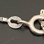 Unique Vintage 925 Sterling Silver Dolphin Blue Evil Eye Pendant 24” Necklace 7g Photo 14