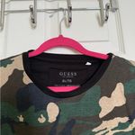 Guess  Camo Khaki Green Tshirt Dress Photo 3
