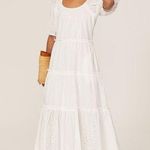 Fifteen Twenty Fifteen-Twenty White Tiered Puff Sleeve Dress XL Photo 0